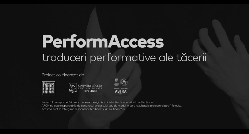 Au început atelierele „PerformAccess – Traduceri Performative ale Tăcerii”, un proiect al ULBS dedicat persoanelor cu deficiențe de auz și finanțat prin AFCN