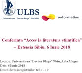 Conferința „Acces la literatura științifică”